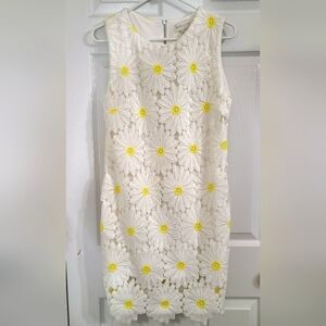 APRICOT Daisy Lace Sleeveless Lined Shift Dress, UK size 12 (U.S. size 8)